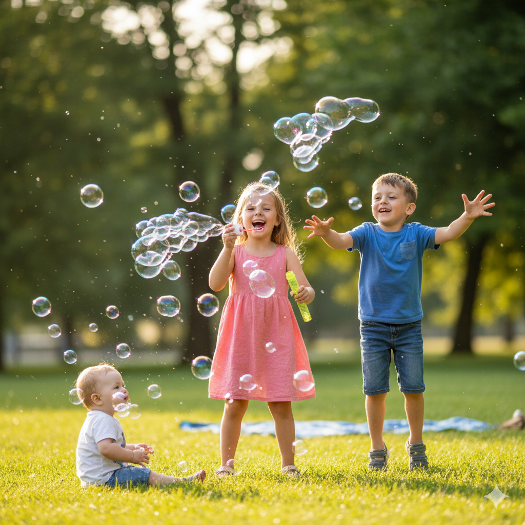 Kinder Seifenblasen